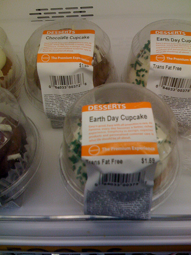Earth Day and Chocolate Cupcakes at Japanese Store