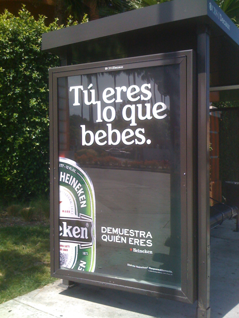 Spanish Heineken Beer Ad in Los Angeles