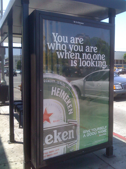Photo of Heineken Beer Ad in Los Angeles