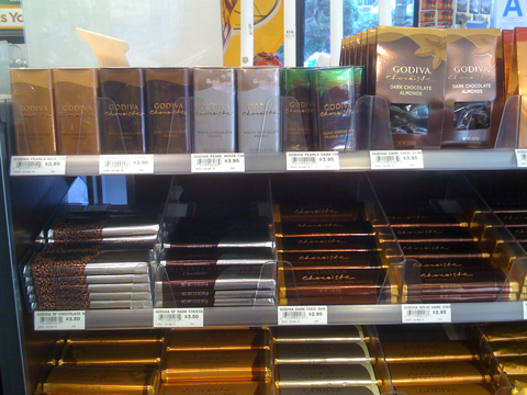 Picture of Godiva Chocolates at Famima